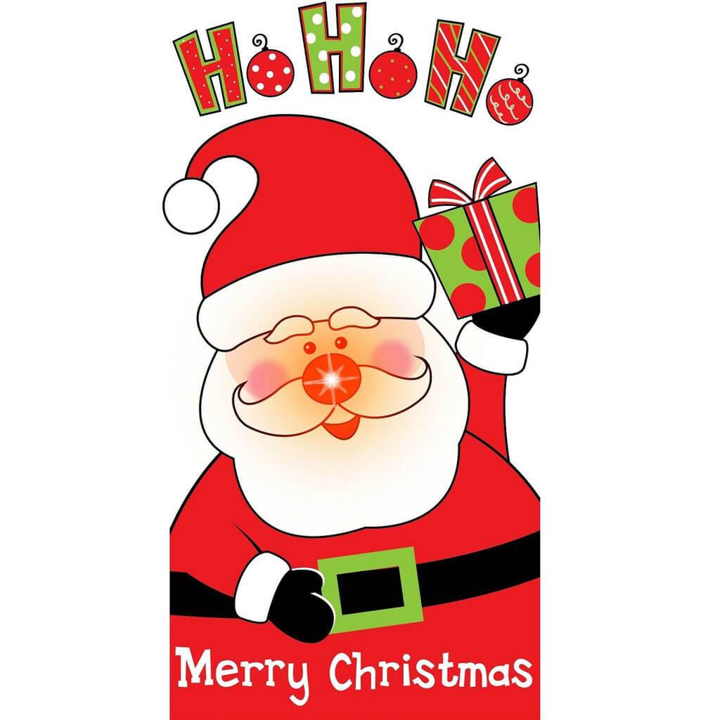 Santa Light Up Door Cover