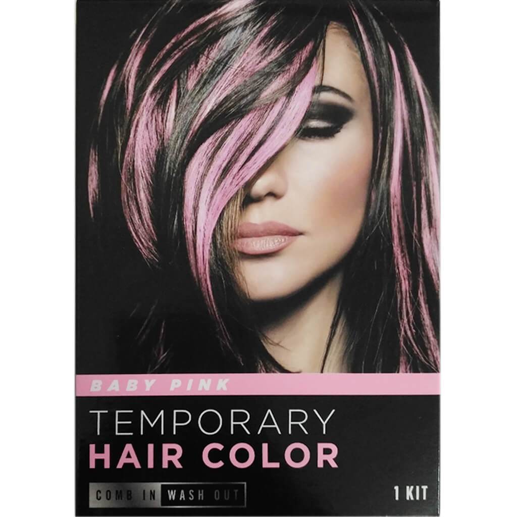 Hair Color Temporary 3Ast Baby Pink 0.5oz