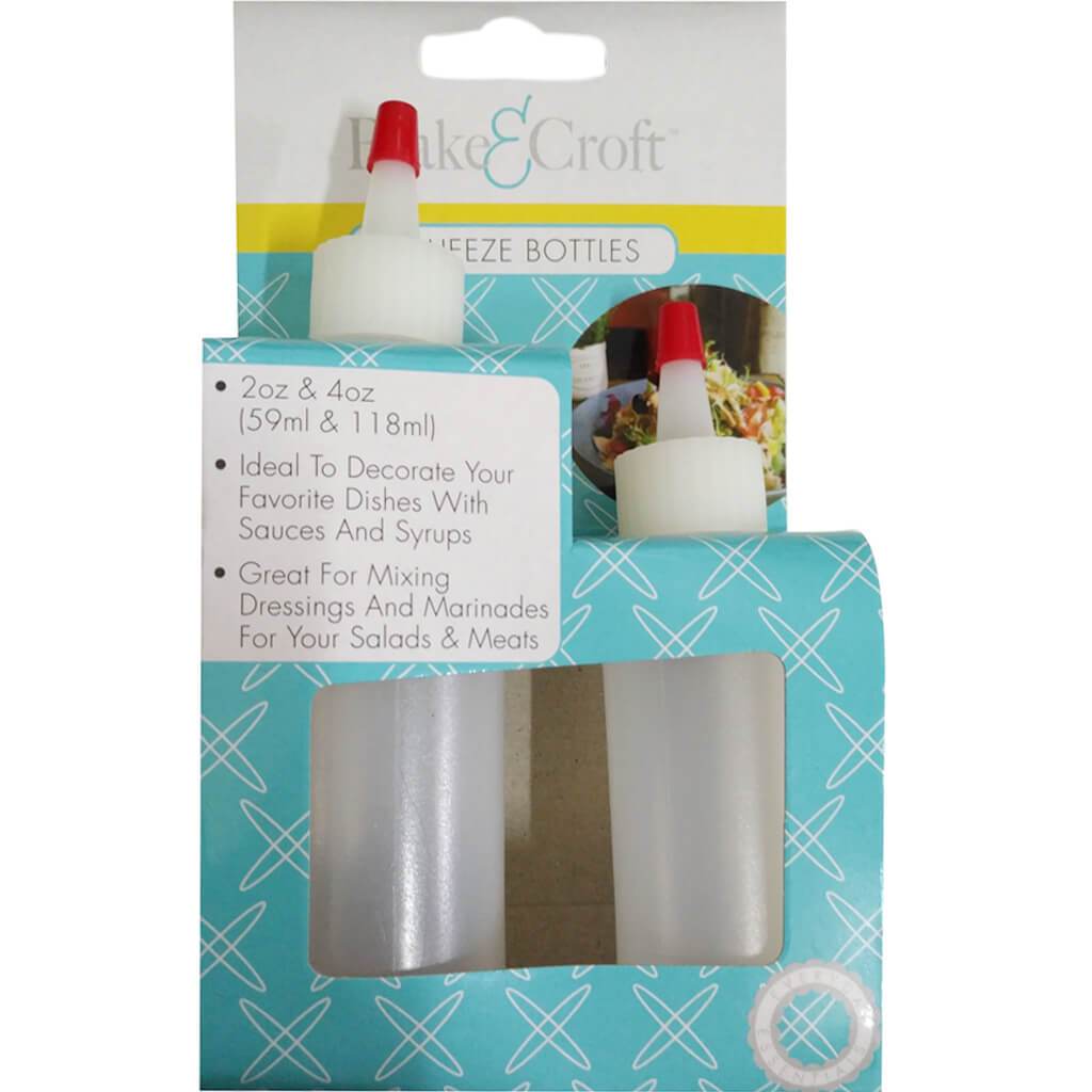 Food Prep Bottles S/2 4 &amp; 2oz Per Set B&amp;C Sleeve Card