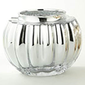Silver Vase, H:4.5in D:6in