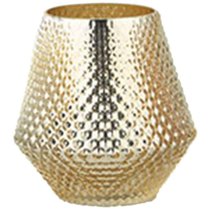 Gold Vase H:7in D:6.5in