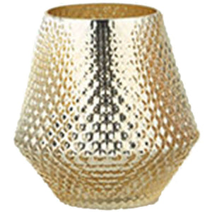 Gold Vase H:7in D:6.5in