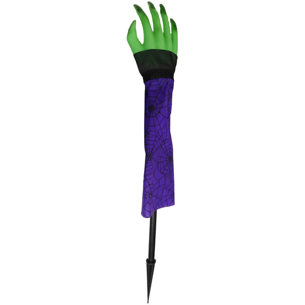 Yard Stake Crashed Witch Arm Violet