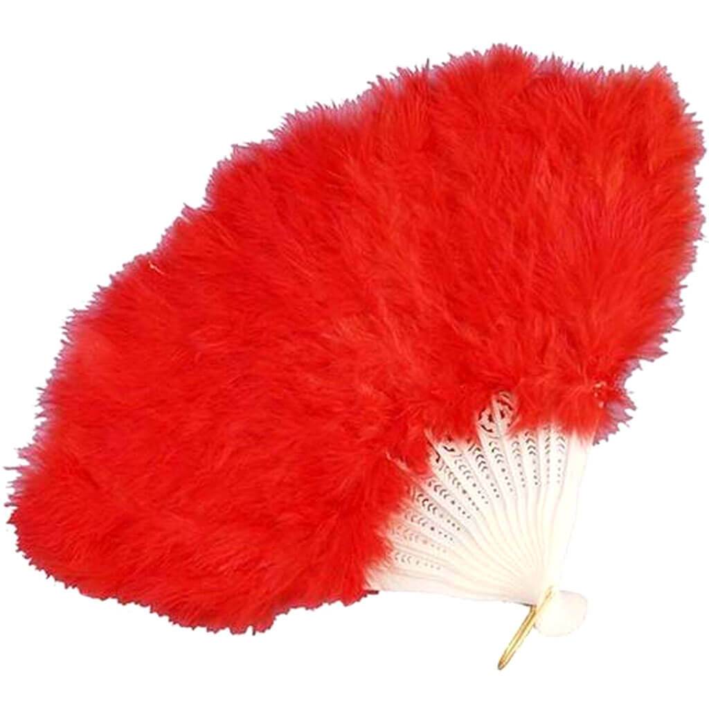 Feather Fan Red
