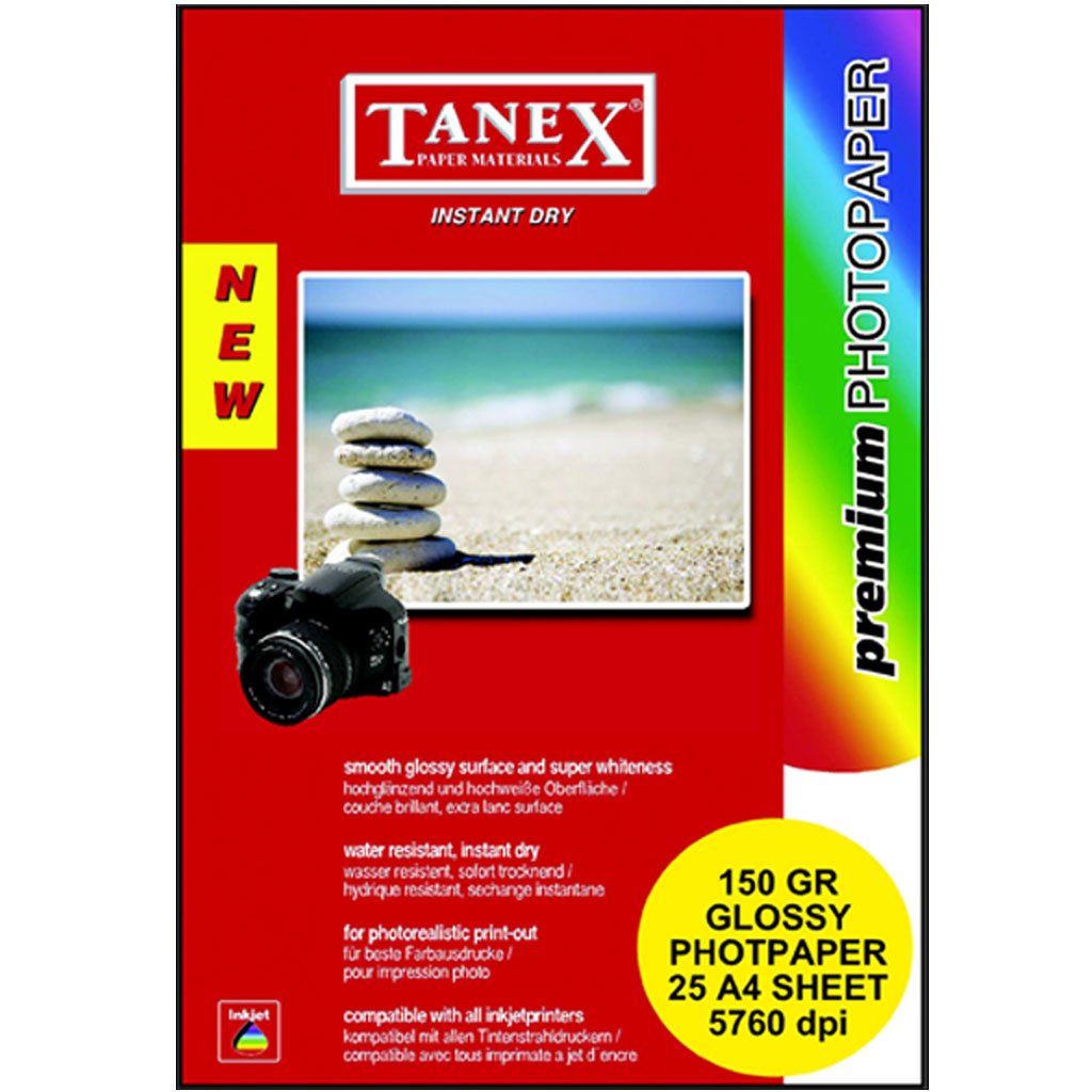 Tanex A4 Glossy Paper 150Gsm 25 Sheets