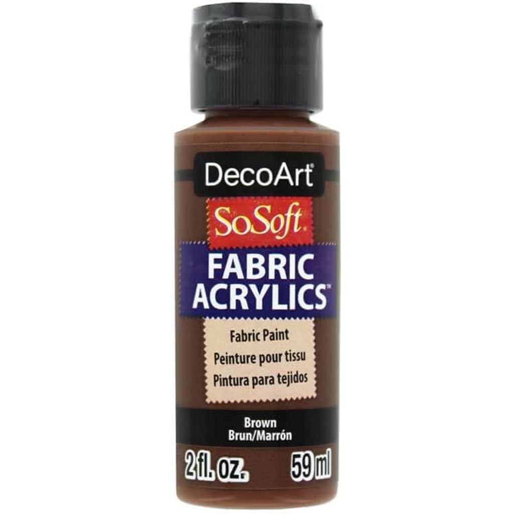 Sosoft Fabric Acrylic Paint 2oz Brown