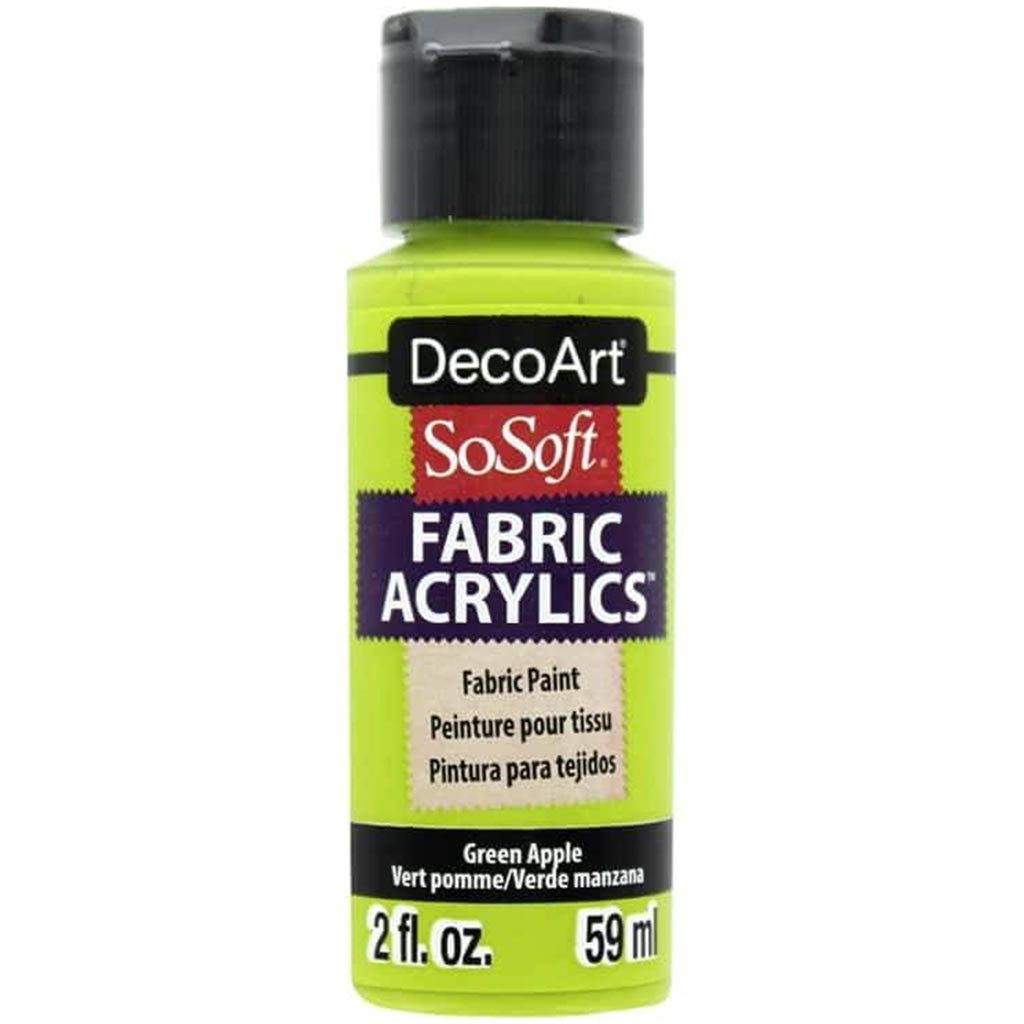 Sosoft Fabric Acrylic Paint 2oz Green Apple