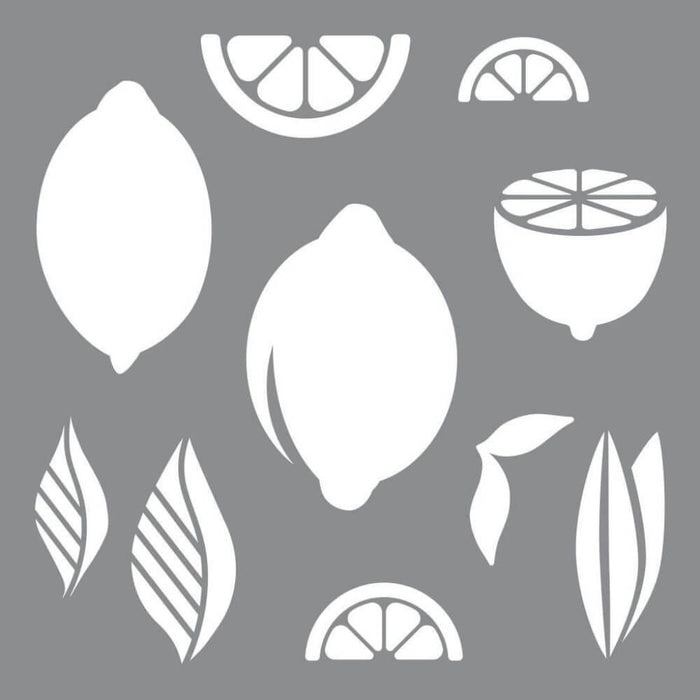 Americana Adhesive Stencil Lemon 10in x 10in