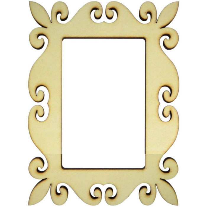 Wood Frame Rectangle Fleur