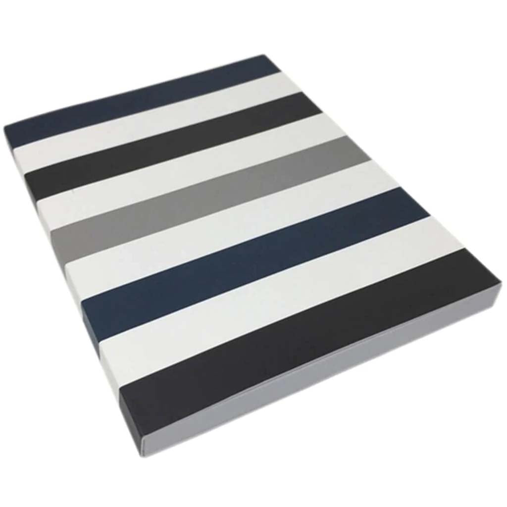 Limited Edition Fashion Stripes Navy Journal Lined 6in x 8in