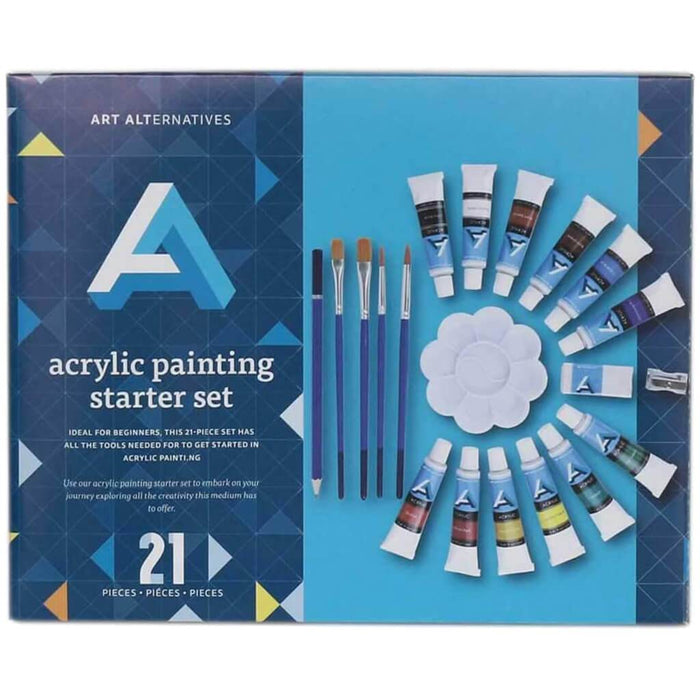 Art Alternatives Acrylic Painting Starter Set 21pcs