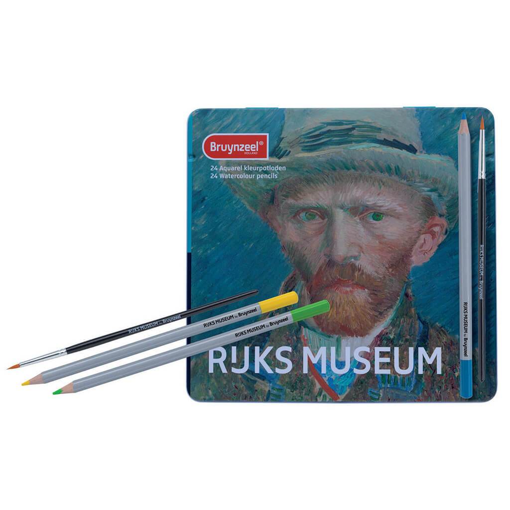 Rijksmuseum 24 Pencil Watercolor Pencil Set Metal Tin