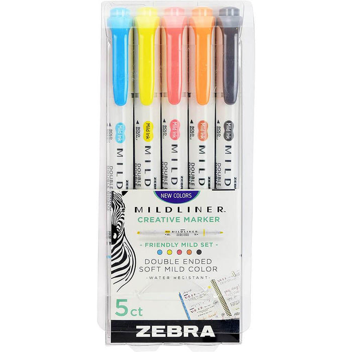 Mildliner Double Ended Highlighter Sets 5 Color Friendly