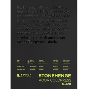 Stonehenge Aqua Black Watercolor Pads