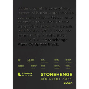 Stonehenge Aqua Black Watercolor Pads