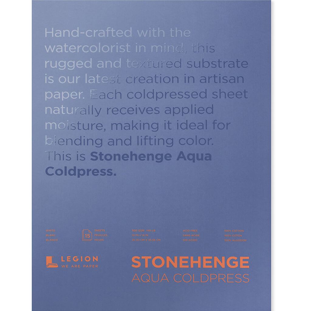 Stonehenge Aqua Watercolor Blocks Cold-Press