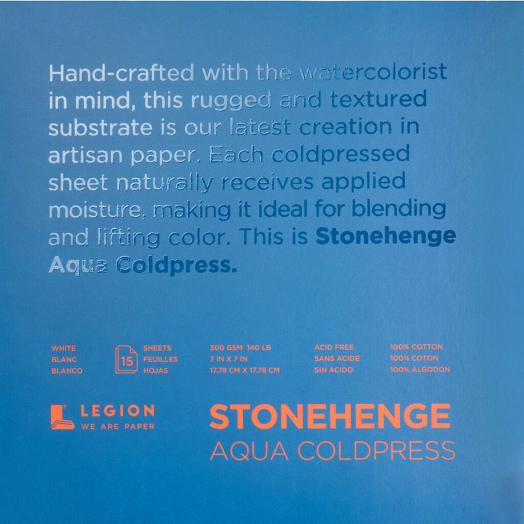 Stonehenge Aqua Watercolor Blocks Cold-Press