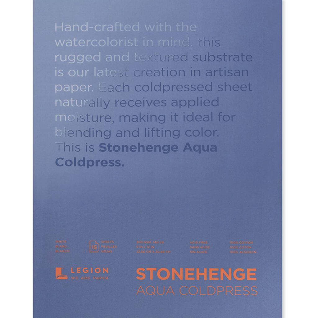 Stonehenge Aqua Watercolor Blocks Cold-Press