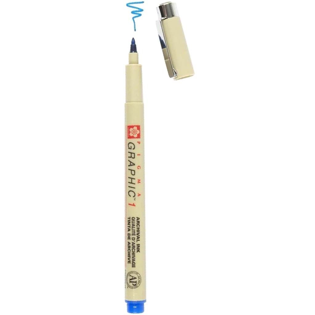 Pigma Graphic Pens 1mm. Blue