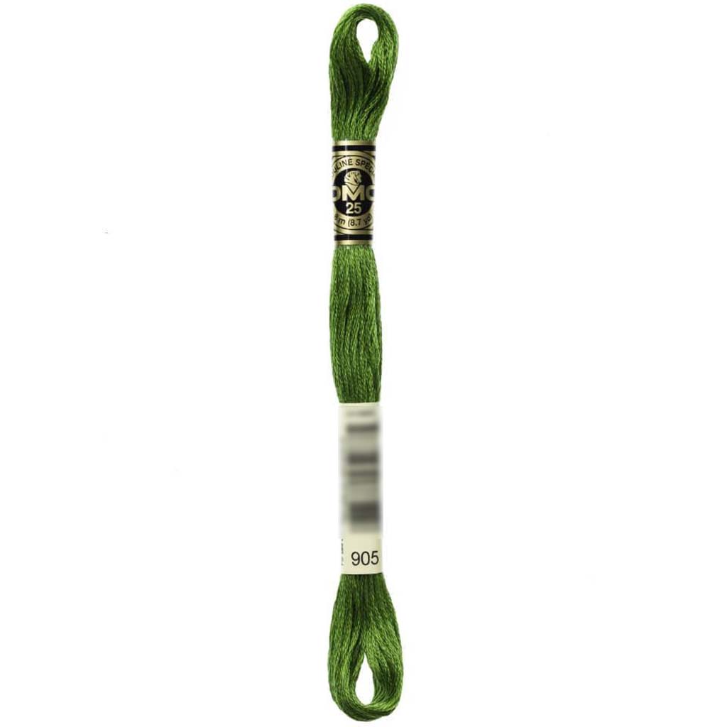 Dmc Floss Dark Parrot Green Green 