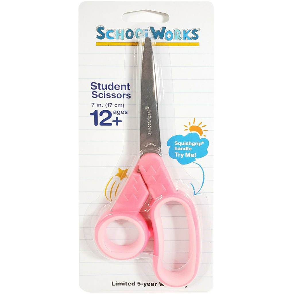 Schoolworks 7 Inch Squishgrip Student Scissors