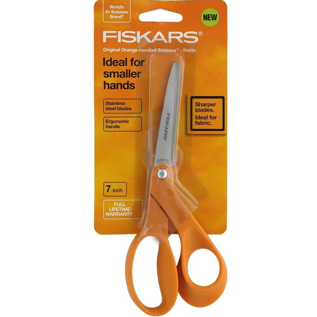 Petite Original Orange Handled Scissors 7 Inch