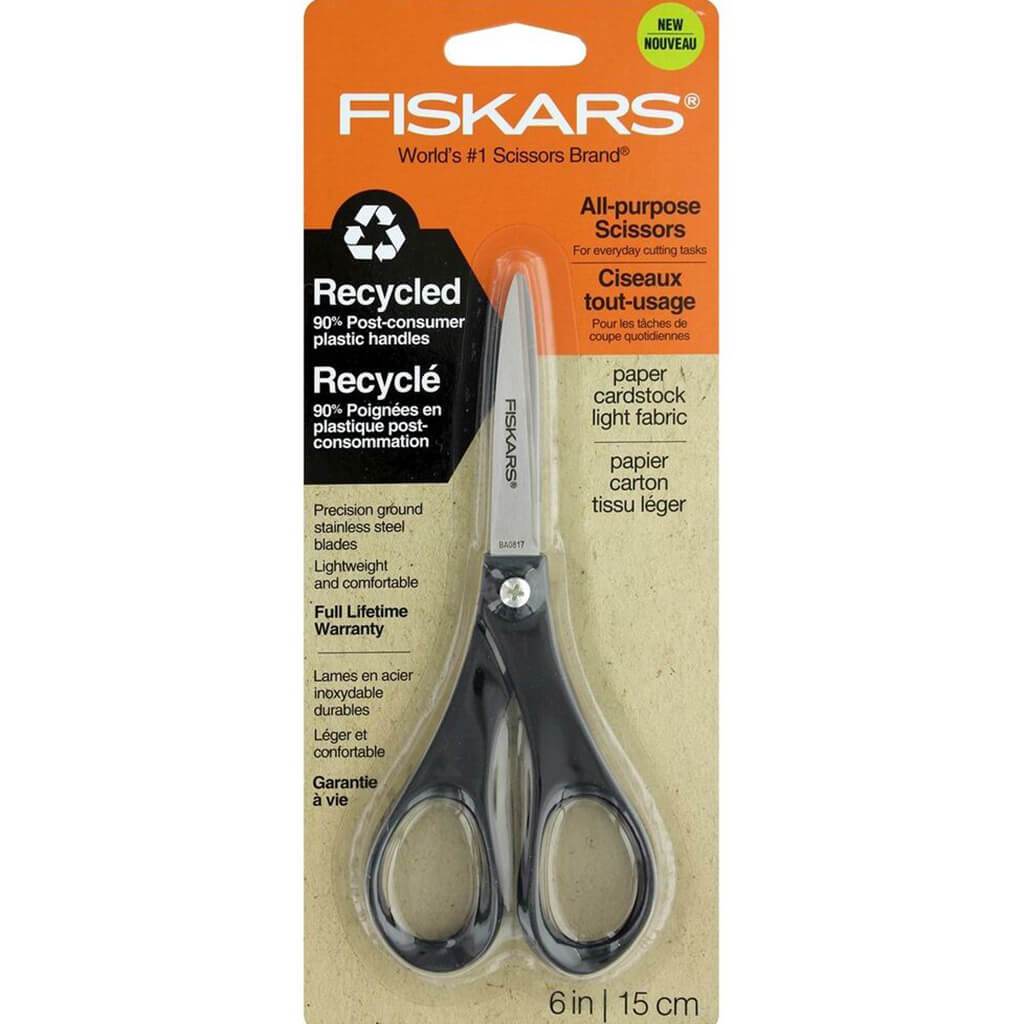 Fiskars Lia Griffith Non-Stick Micro-Tip Crafting Scissors