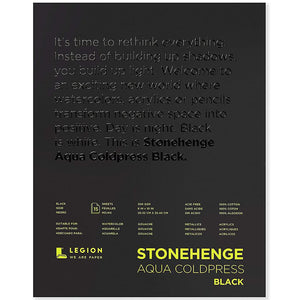 Stonehenge Aqua Black Watercolor Pads