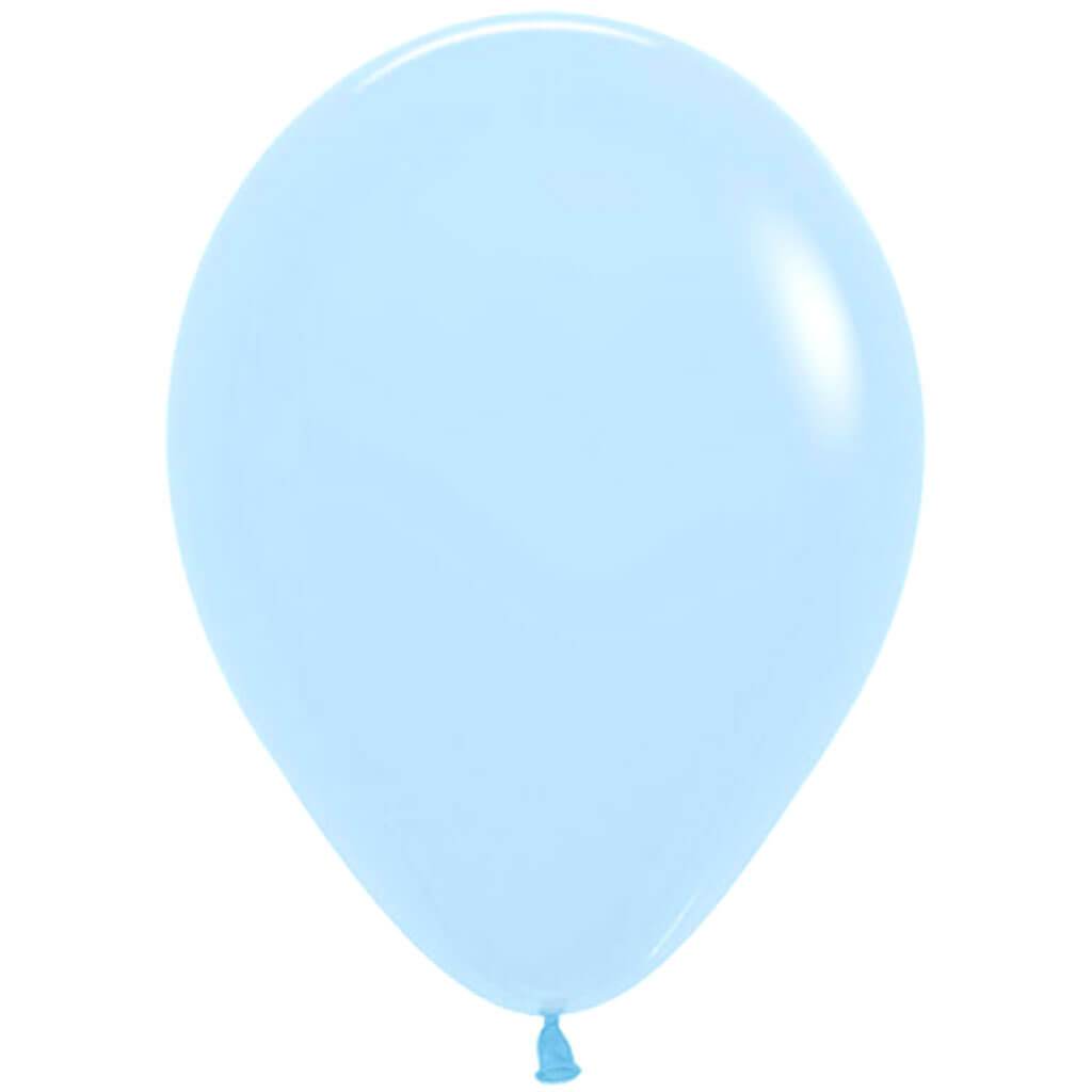 Standard Latex Balloon Blue 12in Pastel