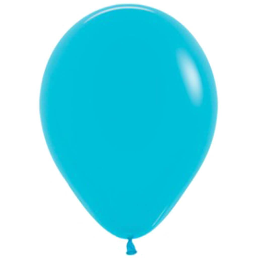 Standard Latex Balloon Caribbean Blue 12in