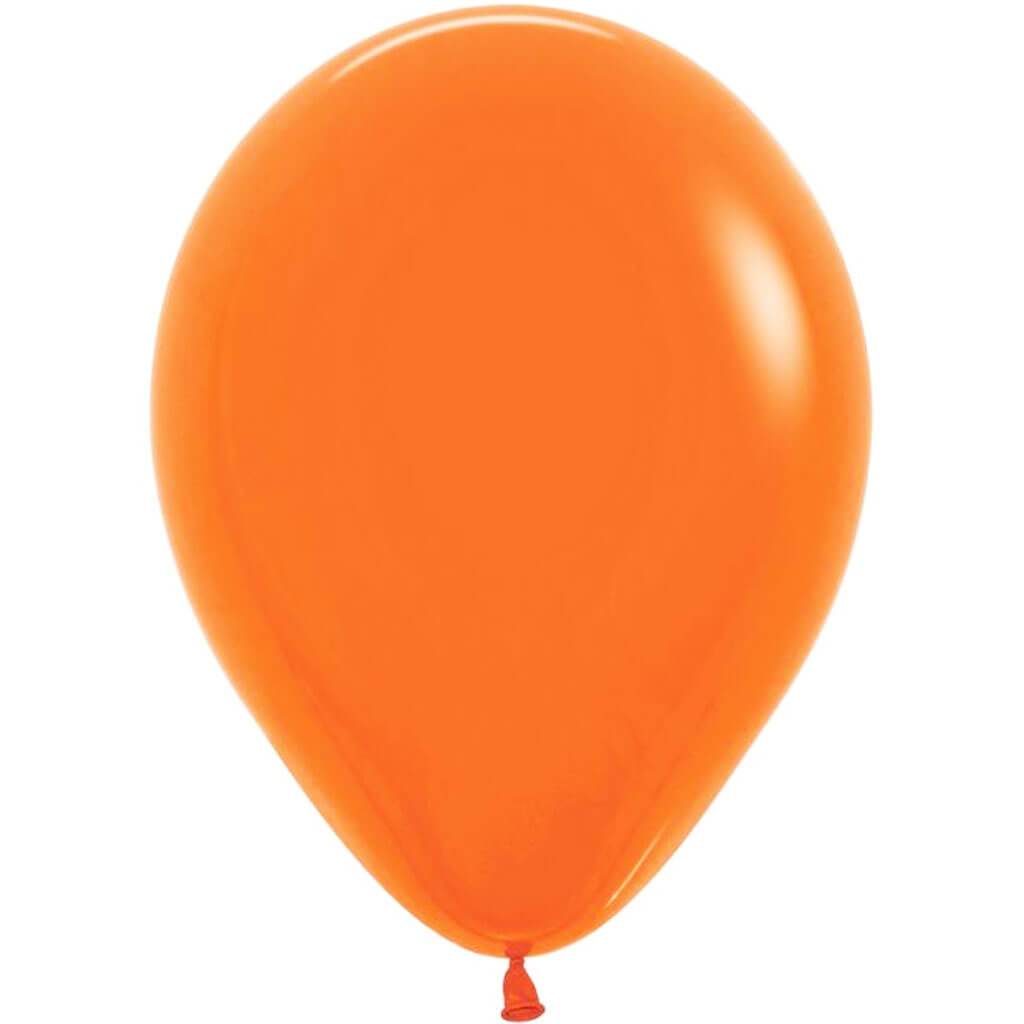 Standard Latex Balloon Orange 12in