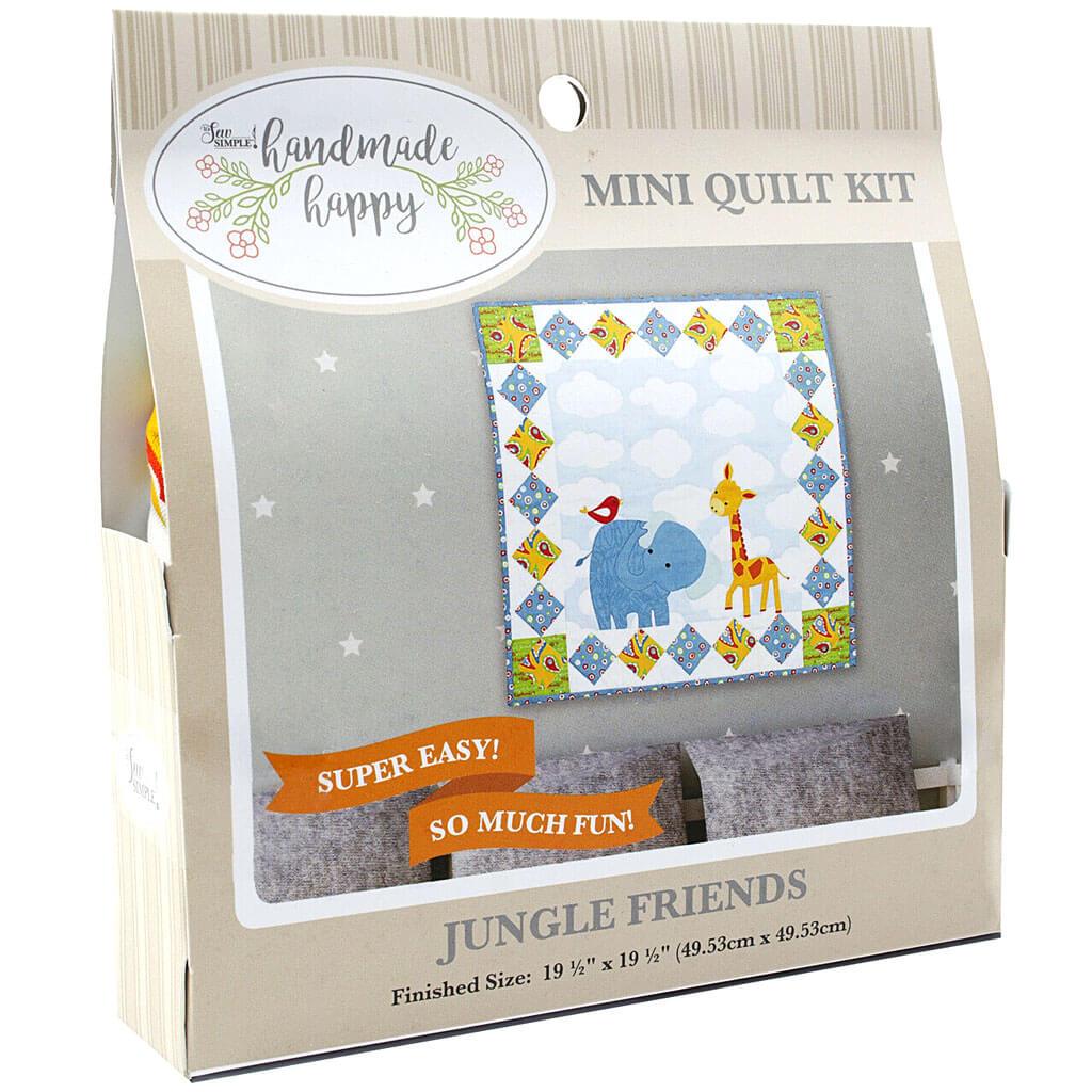 Handmade Happy Mini Quilt Kit Jungle Friends