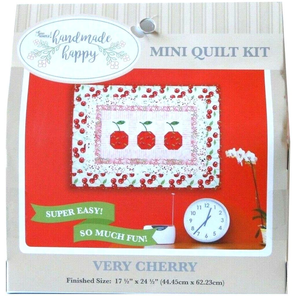 Handmade Happy Mini Quilt Kit Very Cherry