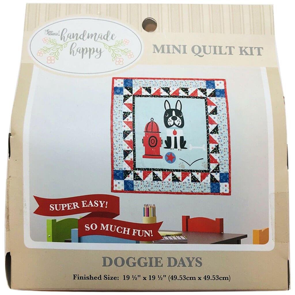 Handmade Happy Mini Quilt Kit Doggie Days