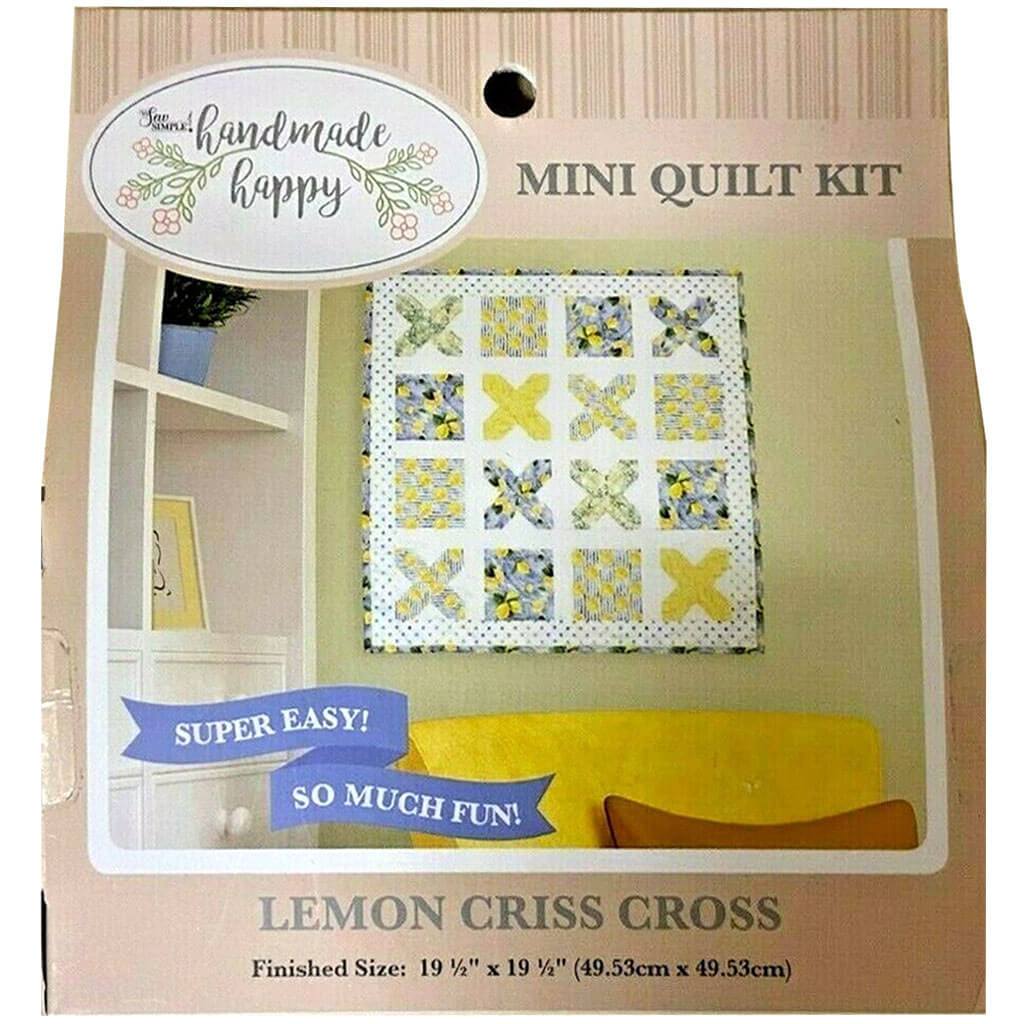 Handmade Happy Mini Quilt Kit Lemons