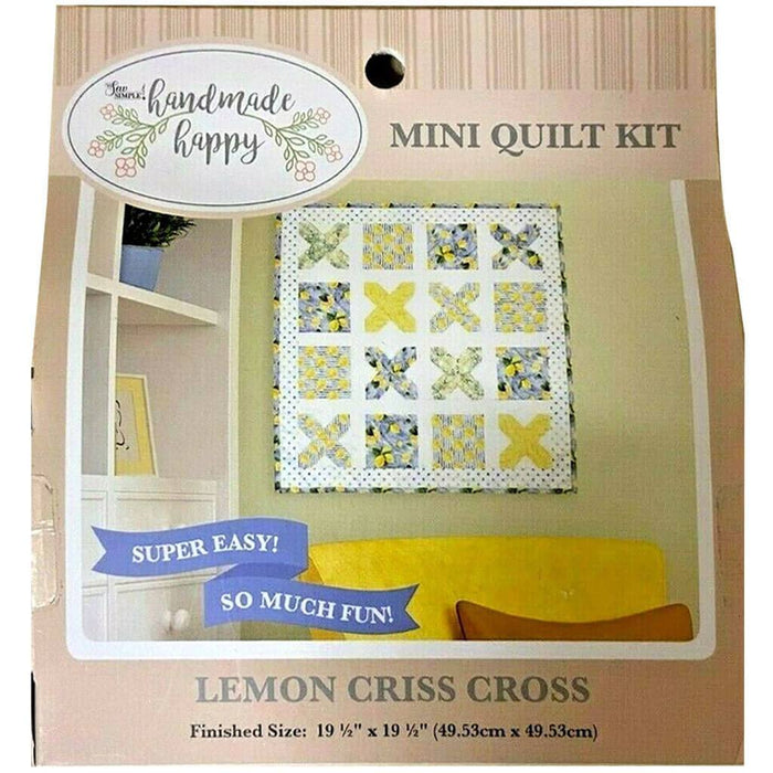 Handmade Happy Mini Quilt Kit Lemons