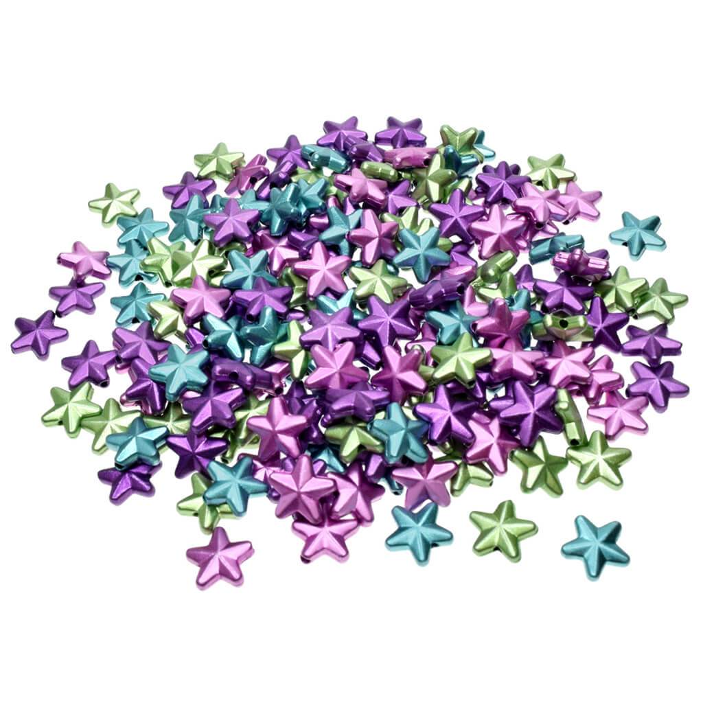 Metallic Beads Multi-Packs Stars Glam 35g