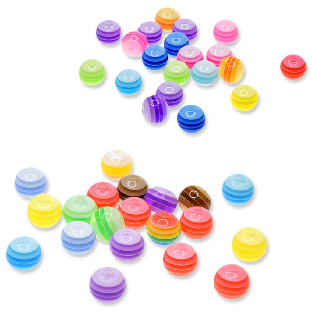 Acrylic Fashion Beads 40pc Multi-Packs Round