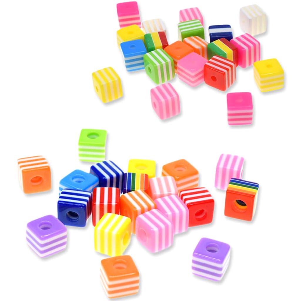 Acrylic Fashion Beads 40pc Multi-Packs Cube