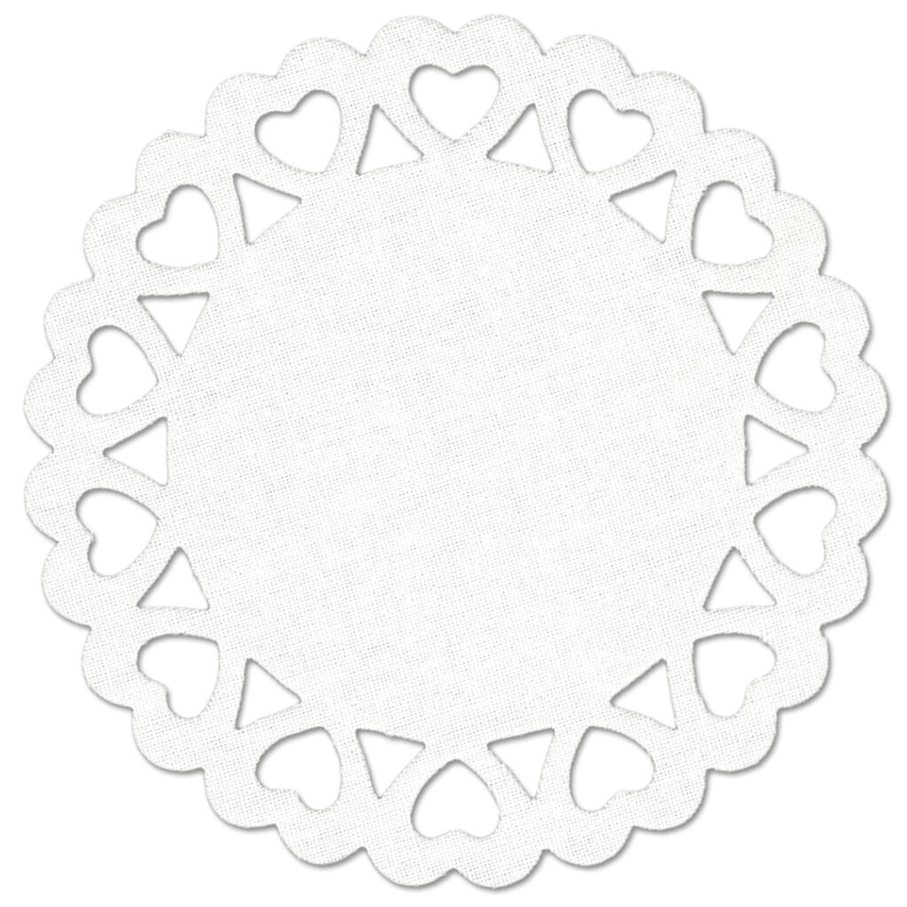 Canvas CraftDoilies X6 White 10.3cm