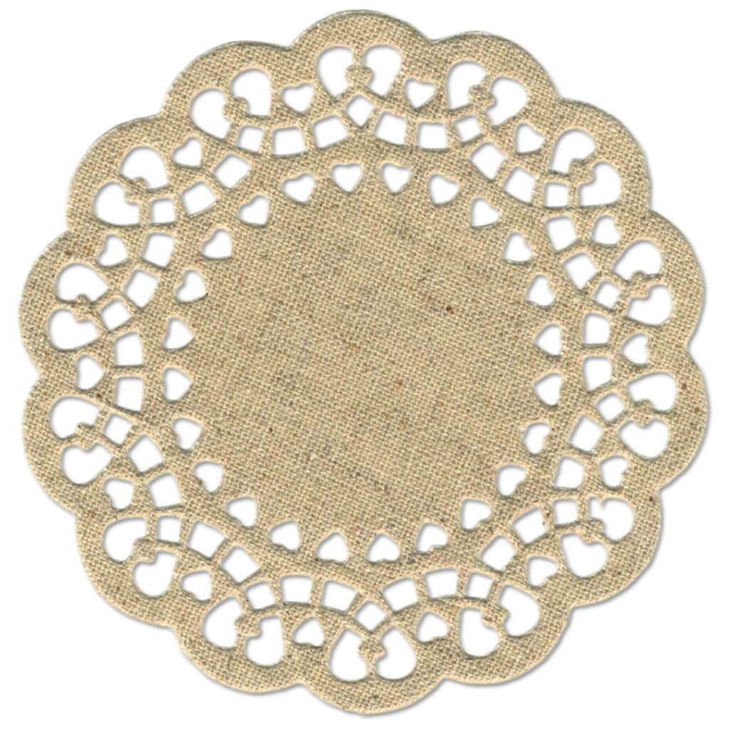 Canvas Craft Doilies X6 Ivory 10.3cm