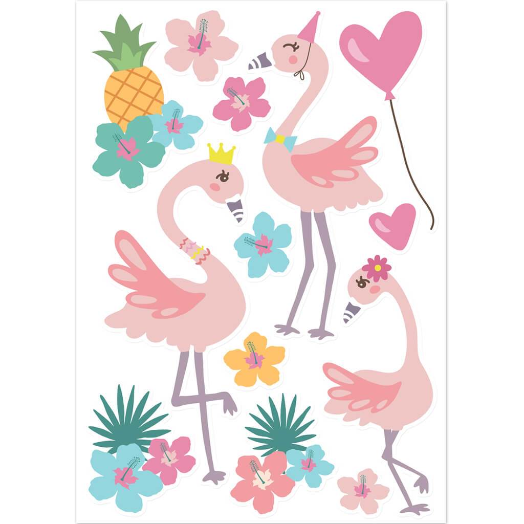 Wall Art Themed Flamingo Party 9 x 13in