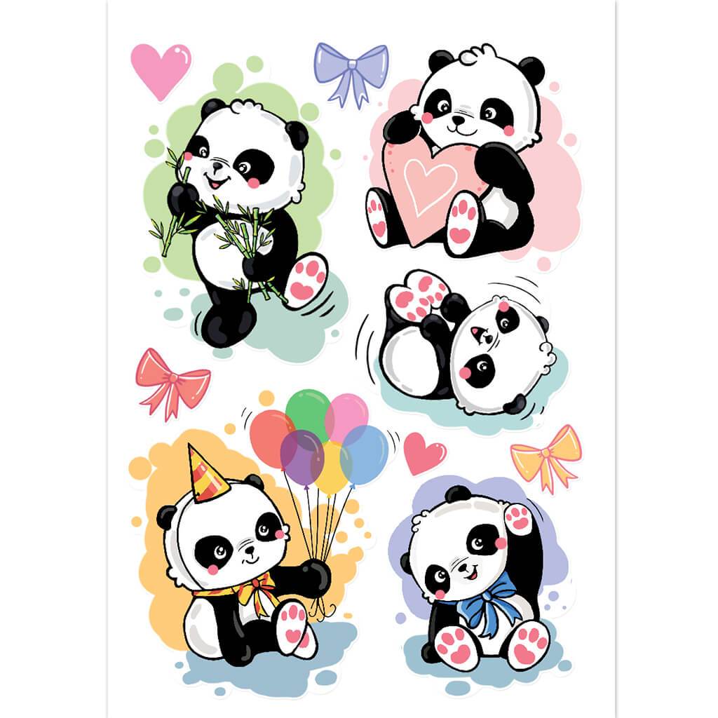 Wall Art Themed Panda Play 9 x 13in