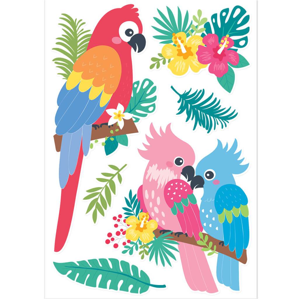 Wall Art Themed Parrot Paradise 9 x 13in