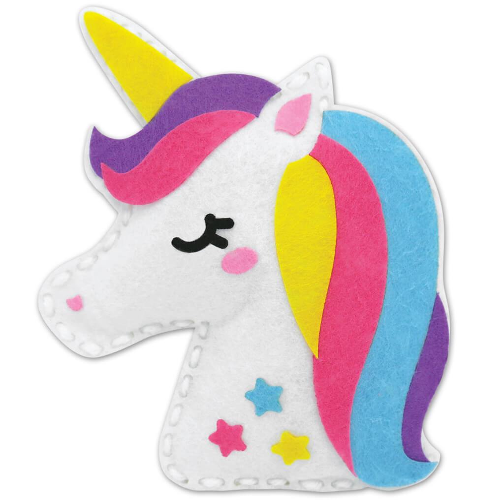 Felt Friends Sewing Kit with Plastic Needle Unicorn