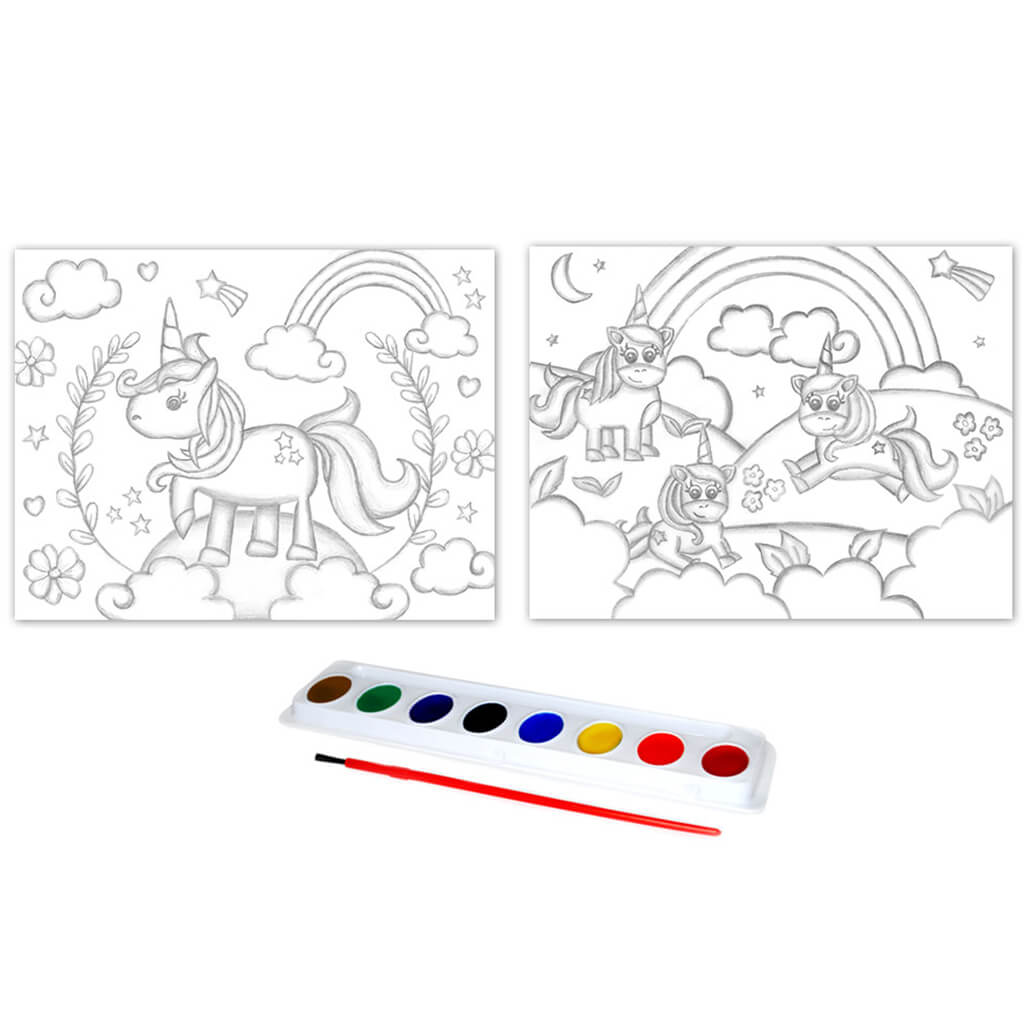 DIY' Lil Artist Watercolor Painting Set Asst Unicorn