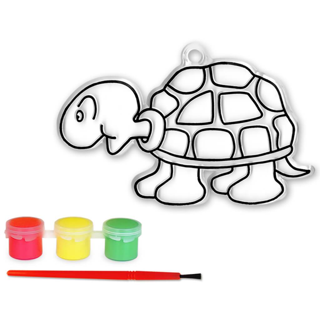 DIY' 3D Suncatcher with 3 Paints &amp; Applicator Turtle