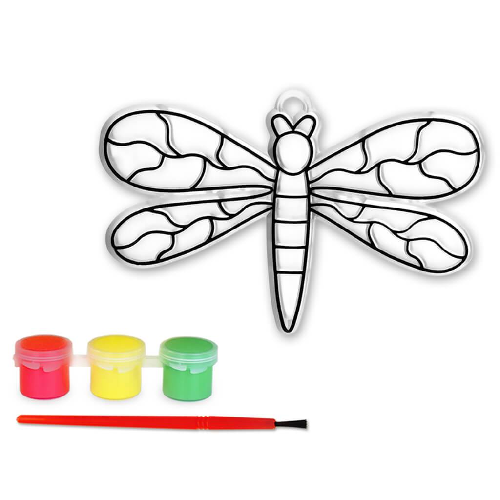 DIY' 3D Suncatcher with 3 Paints &amp; Applicator Dragonfly