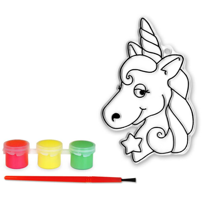DIY' 3D Suncatcher with 3 Paints & Applicator Unicorn