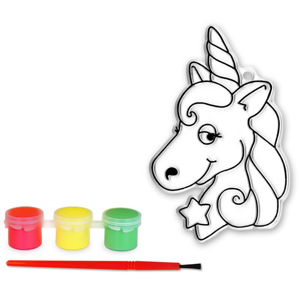 DIY' 3D Suncatcher with 3 Paints &amp; Applicator Unicorn